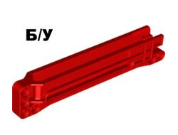 ! Б/У - Technic, Gear Rack 1 x 14 x 2 Housing, Red (18940 / 6114965) - Б/У