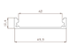 Алюминиевый профиль LC-LP-1050-2 (2 метра)