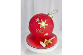 Торт "Новогодний шар"