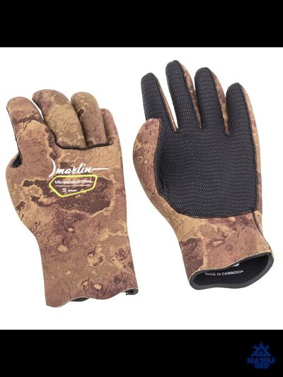 Перчатки неопреновые 5мм Marlin ULTRASTRETCH oliva р.M !promo