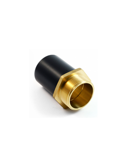 Переходной вкладыш Латунный/ПЭ 63х2" НР EUROSTANDARD