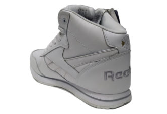 Кроссовки Reebok Classic белые высокие с мехом