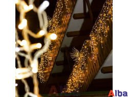 Бахрома 3.1*0.5 м БЕЛЫЙ ТЕПЛЫЙ, мерцание IP 54