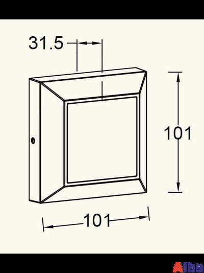 Накладной светильник LED W4021 Gr 4W