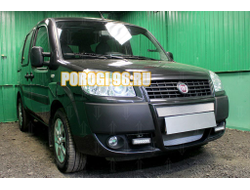 Защита радиатора Fiat Doblo (I рестайлинг) 2005-2014 chrome