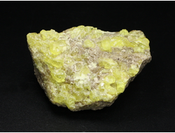 Сера, кристаллы на породе, Мексика (54*37*29 мм, 40 г) №26713