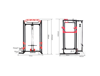 Силовая рама DFC Well Active, тяга сверху/тяга снизу