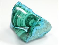 Хризоколла, Малахит, полировка, Конго (34*33*28 мм, 59 г) №26652