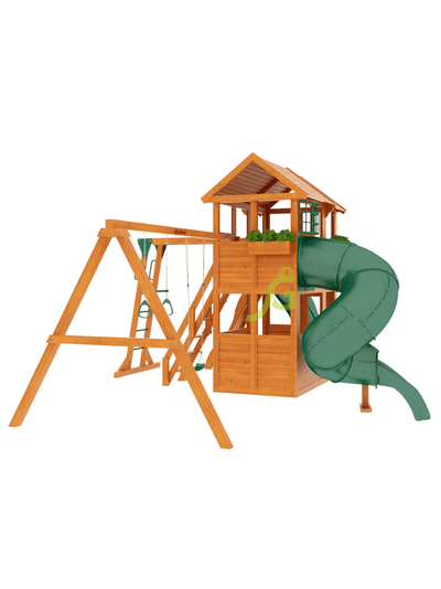 Детская площадка IgraGrad Клубный домик 2 с трубой и рукоходом