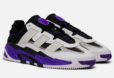Adidas Originals Niteball (белые с фиолетовым)