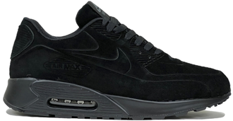 Nike Air Max 90 VT All Black With Fur Черные с Мехом