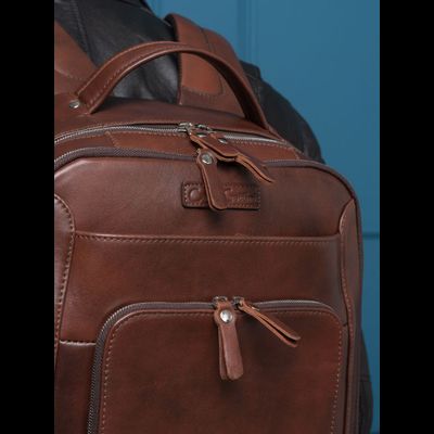 Кожаный рюкзак Montemoro Premium brown (арт. 3044-53)