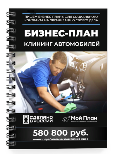 Бизнес-план под соцконтракт в 2022 г. Ниша: Клининг автомобилей. Форма: Самозанятость.