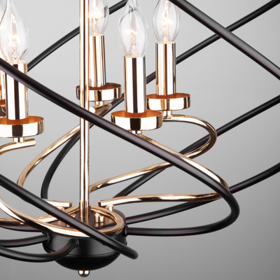 Подвесная люстра в стиле лофт Sorrel 60105/5 черный Eurosvet