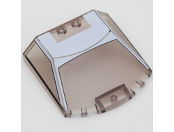 Windscreen 6 x 6 x 1 1/3 Straight Sides with White Lamborghini Countach Roof Pattern, Trans-Brown (Old Trans-Black) (65633pb07 / 6385624)
