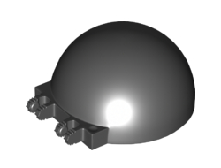 Windscreen 6 x 6 x 3 Canopy Half Sphere with Dual 2 Fingers, Black (50747 / 6150217)