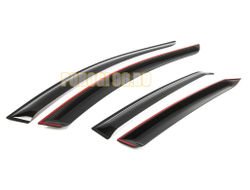 Дефлектор окон для Volkswagen Polo SD 2010-2015 2015-