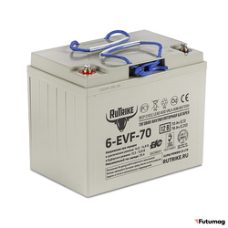 Тяговый аккумулятор RuTrike 6-EVF-70 (12V70A/H C3)