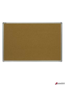 Доска пробковая для объявлений 90×120 см, алюминиевая рамка, 2×3 OFFICE, (Польша). 236530