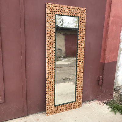 зеркало в раме, декор из дерева, зеркало для дома, зеркало лофт, зеркало для дачи, ростовое зеркало