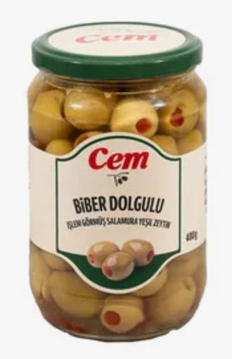 CEM оливки со сладким перцем, 400 гр