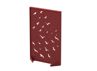 Перегородка прямоугольная с декором "Перелетные птицы"