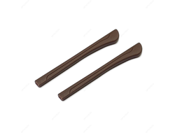 Наконечники для заушников плоские, коричневые (10 пар)