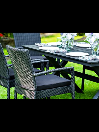 Столовая группа Milano черная