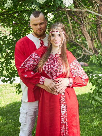 Славянское свадебное платье "Берегиня"