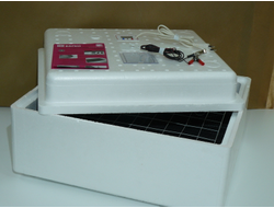 Механический инкубатор ИБ2НБ на 63/90 яйца с терморегуляторами 220 В и 12 В (без электропривода) / вариант 2