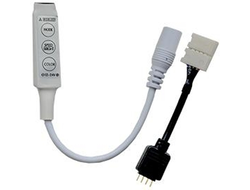 Контроллер для светодиодных RGB лент Ecola 12V 72W(24V 144W) 6A mini с переходником с кнопками для управления CRMM72ESB