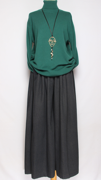 Свитер "ГЛАДКИЙ С ДЛИННЫМ РУКАВОМ " 7807 салатный, малахит, хаки, бирюзовый, морская волна р.52-56