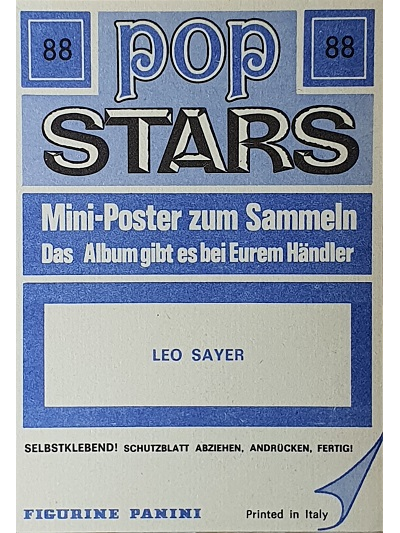 Leo Sayer Музыкальные открытки, Original Music Card, винтажные почтовые открытки, Intpressshop