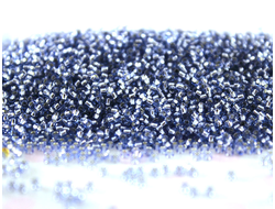 Toho 15/0 0033 Transparent Silver-Lined Lt Sapphire / Прозрачный сапфир с серебряной линией внутри