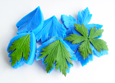 "Лист купавки " силиконовый молд (вайнер)