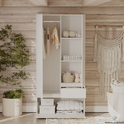 Одри шкаф 2х ств. Белый