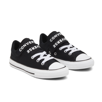 Кеды Converse All Star Double Strap черные низкие детские фото