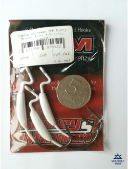 Крючки офсетные YUM Money Minnow Hooks 6/0 1/4oz #1918