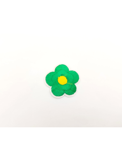 Термоаппликация цветок,  зеленый
