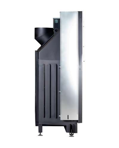 Каминная топка Вега 1600 B чёрный шамот подовое горение, Экокамин (Россия)