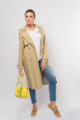 Тренч песочный