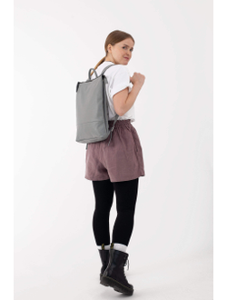 Рюкзак планшет Kokosina Черный из натуральной кожи