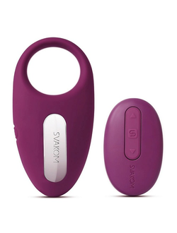 SRING-02 Эрекционное кольцо с вибрацией и пультом Winni Violet SVAKOM