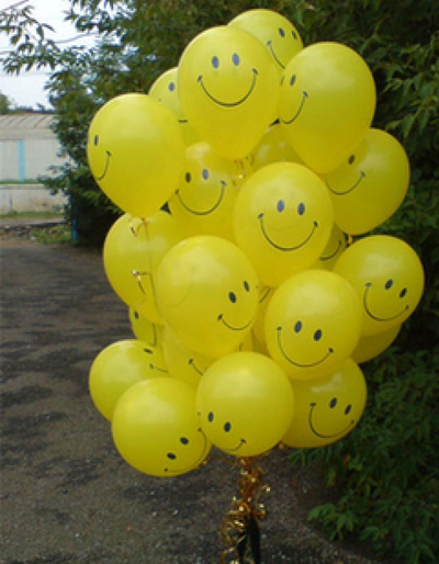Воздушный шар "Смайлик" (Мексика) 30 см.