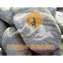 Галька круглая белая речная, фракция 200-400 мм