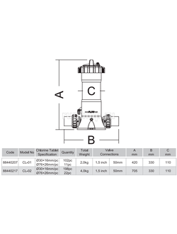 Дозатор автоматический Emaux CL-01 (2 кг)