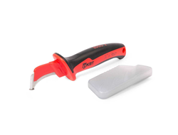 Нож диэлектрический НМИ-01А серия ПРОФИ монтерский с малой «пяткой» и частично изолированным лезвием для работ под напряжением до 1000 В, стандарт VDE