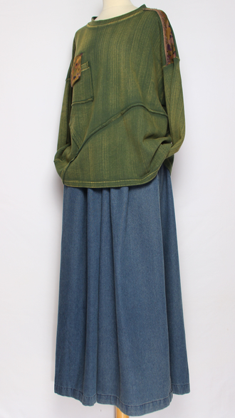 Джемпер ХЛОПОК "КАРМАН ВИНТАЖНЫЙ" красный, трава, черный до р.54