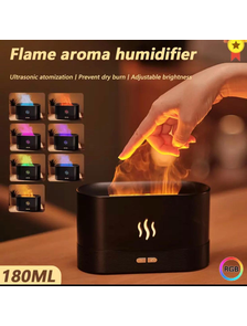 Увлажнитель Воздуха с Имитацией Пламени Flame с RGB Оптом