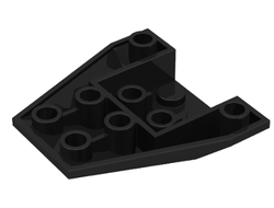 Wedge 4 x 4 Triple Inverted with Connections between 2 Studs, Black (4855 / 4248240 / 4278249 / 4550004 / 485526)